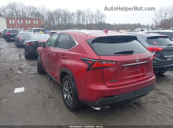 JTJBARBZ2G2047192 2016 LEXUS NX 200T Red Задня ліва чверть