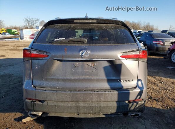 JTJBARBZ5G2063015 2016 LEXUS NX Gray Հետևի տեսք
