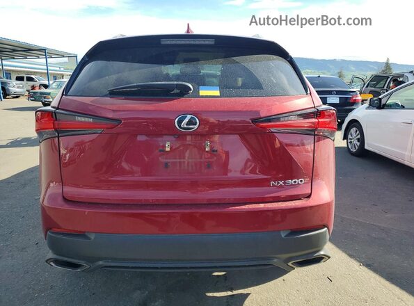 JTJBARBZ7J2174107 2018 LEXUS NX Red Вид ззаду