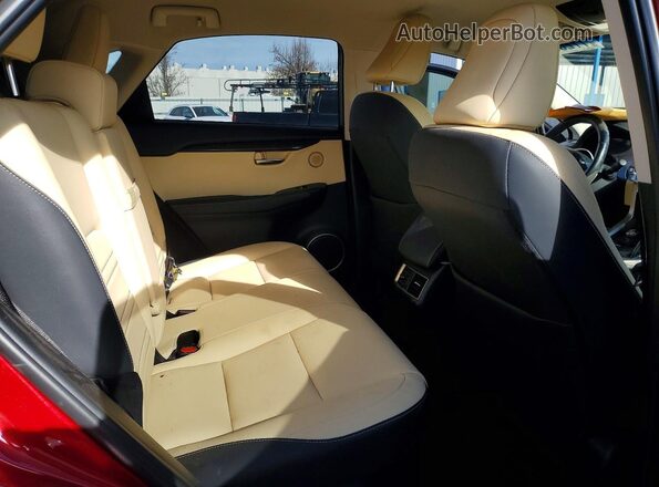 JTJBARBZ7J2174107 2018 LEXUS NX Red Вид задньої частини салону