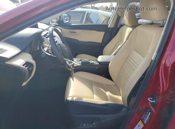 JTJBARBZ7J2174107 2018 LEXUS NX Red Вид салону спереду