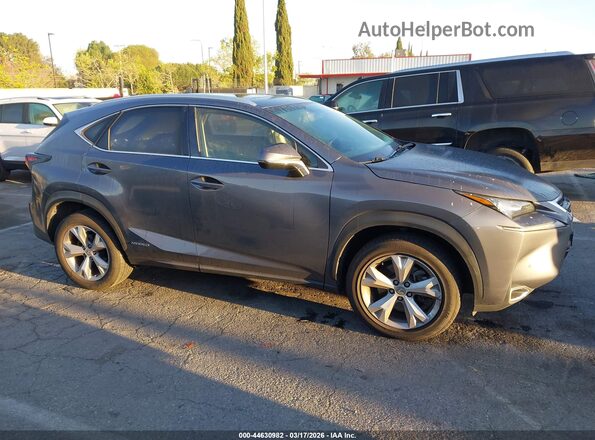 JTJBJRBZ5H2052405 2017 LEXUS NX 300H Gray უკანა სალონის ხედი