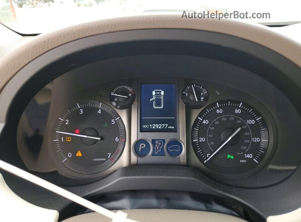 JTJBM7FX2K5229969 2019 LEXUS GX White Widok zestawu wskaźników