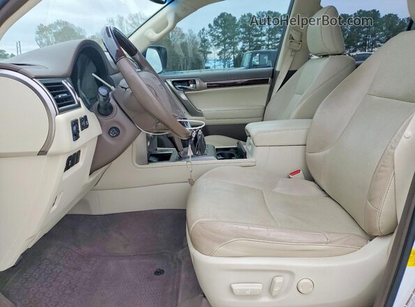 JTJBM7FX2K5229969 2019 LEXUS GX White Widok wnętrza z przodu