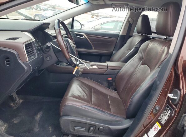 JTJBZMCA6G2005984 2016 LEXUS RX Brown Вид салону спереду