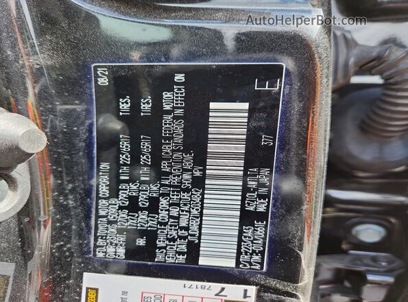 JTJDARBZ1M5034842 2021 LEXUS NX Gray 