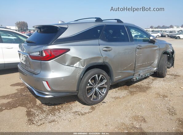 JTJDGKCA1J2002193 2018 LEXUS RX 450HL Silver Trasero derecho