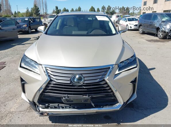JTJDZKCA7J2011197 2018 LEXUS RX 350L Gold ხელსაწყოთა პანელის ხედი