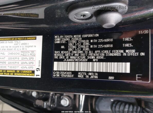 JTJGARDZ1M2245809 2021 LEXUS NX 300 Black Vista del compartimento del motor