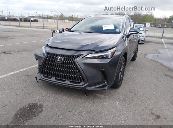 JTJGDCAZ8N5005083 2022 LEXUS NX 250 Gray წინა მარცხენა ხედი სამი მეოთხედიდან