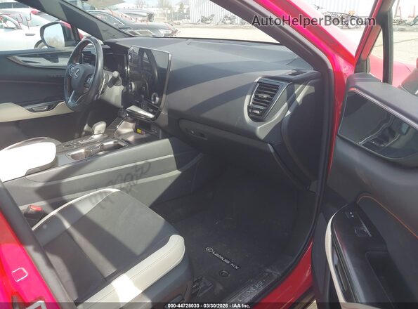 JTJGKCEZ7N2003147 2022 LEXUS NX 350H Red Widok wnętrza z przodu