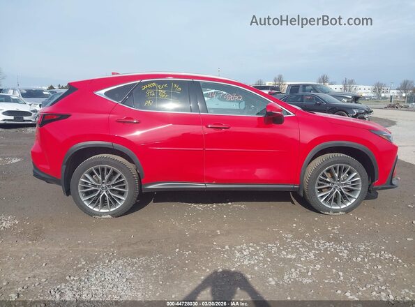JTJGKCEZ7N2003147 2022 LEXUS NX 350H Red Widok wnętrza z tyłu