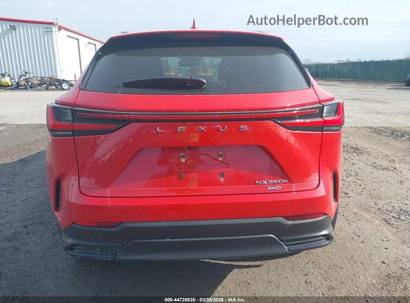 JTJGKCEZ7N2003147 2022 LEXUS NX 350H Red 