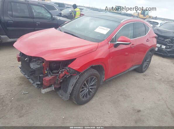 JTJHGCEZ9R2012864 2024 LEXUS NX 350 Red წინა მარცხენა ხედი სამი მეოთხედიდან