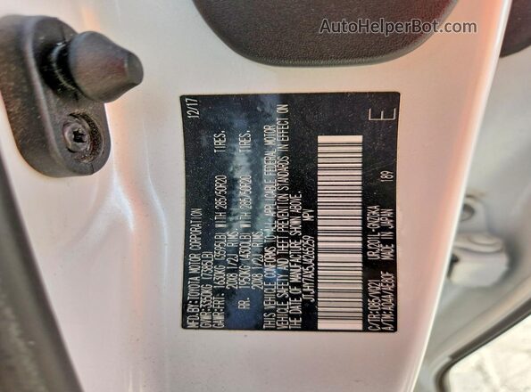 JTJHY7AX5J4265259 2018 LEXUS LX White Widok wnętrza 360 stopni