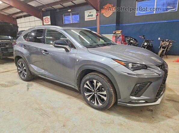 JTJSARDZ7M2255089 2021 LEXUS NX Серый Передняя правая четверть