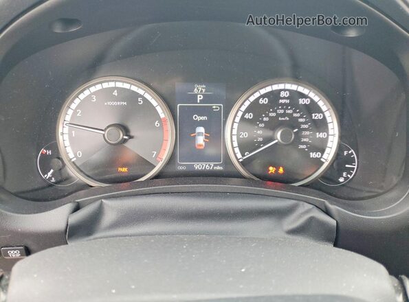 JTJYARBZ8G2045103 2016 LEXUS NX Black Widok zestawu wskaźników