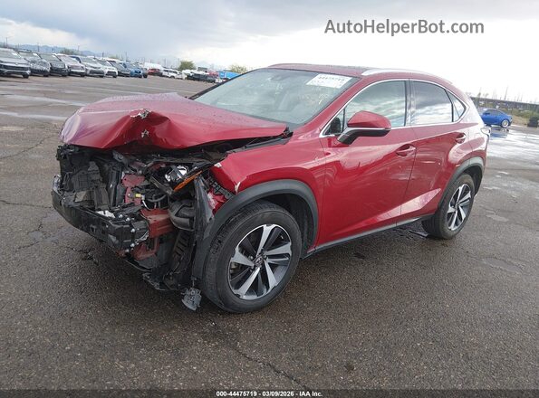 JTJYARBZXJ2111870 2018 LEXUS NX 300 Red Front left