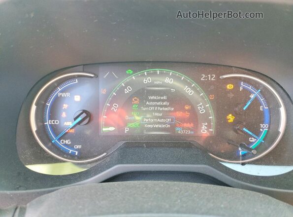 JTMAB3FV6ND110313 2022 TOYOTA RAV4 Black Вид щитка приладів