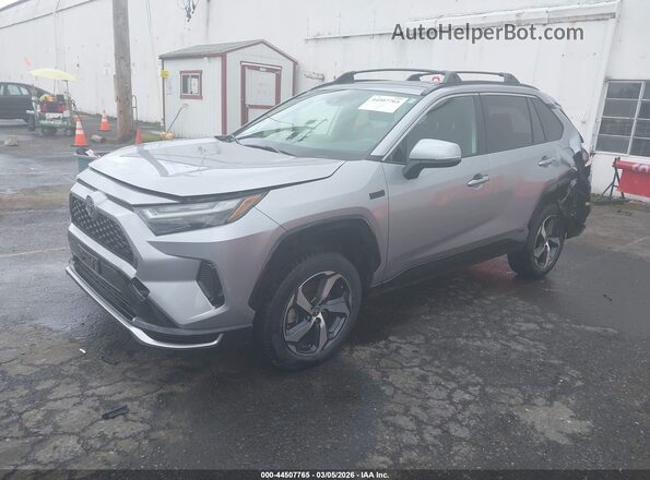 JTMAB3FV7ND104570 2022 TOYOTA RAV4 PRIME Silver Առջևի ձախ երեք քառորդ տեսարան
