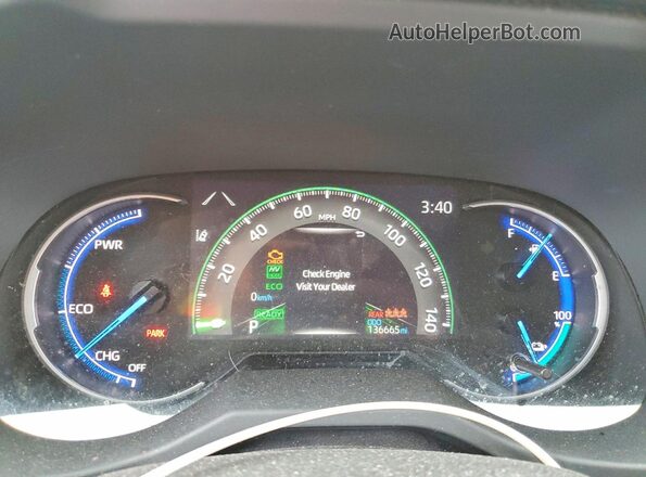 JTMAB3FV8MD035919 2021 TOYOTA RAV4 Black Instrument cluster view