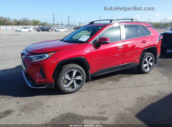 JTMAB3FV8MD065048 2021 TOYOTA RAV4 PRIME Red Առջևի ձախ երեք քառորդ տեսարան