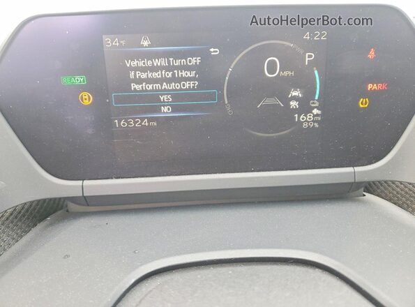 JTMABABA1PA022331 2023 SUBARU SOLTERRA White Vista del cuadro de instrumentos