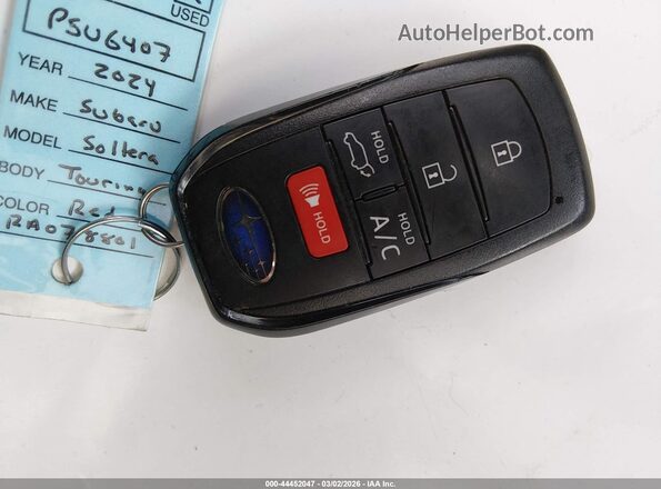 JTMABABA2RA078801 2024 SUBARU SOLTERRA Red 