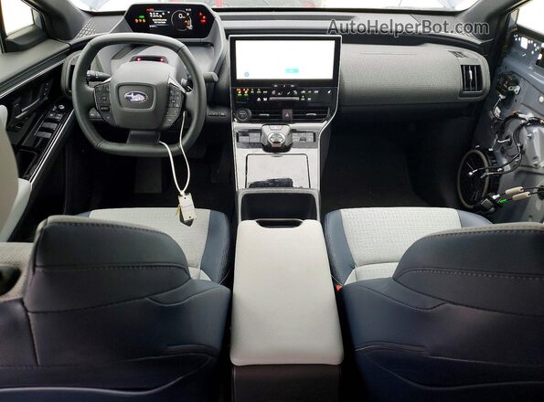 JTMABABA9RA085387 2024 SUBARU SOLTERRA Blue Առջևի վահանակի տեսք