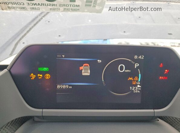 JTMABABA9RA085387 2024 SUBARU SOLTERRA Blue Սարքավորումների վահանակի տեսք