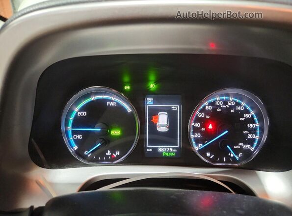 JTMDJREV7GD035709 2016 TOYOTA LIMITED White ხელსაწყოთა პანელის ხედი