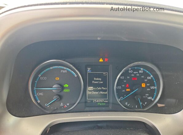 JTMDJREV9JD197073 2018 TOYOTA LIMITED Silver ხელსაწყოთა პანელის ხედი