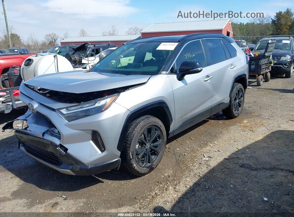 JTME6RFV0PD538101 2023 TOYOTA RAV4 HYBRID Silver Vista tres cuartos delantera izquierda