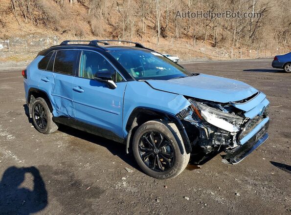 JTME6RFV1RD561664 2024 TOYOTA RAV4 Синий Передняя правая четверть