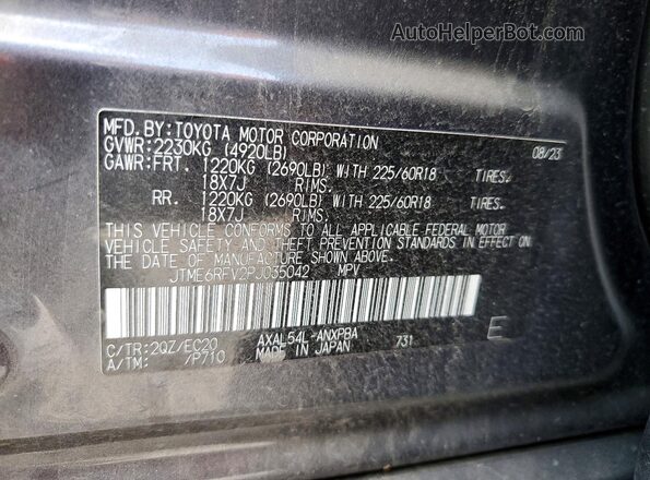 JTME6RFV2PJ035042 2023 TOYOTA RAV4 Gray Widok komory silnika