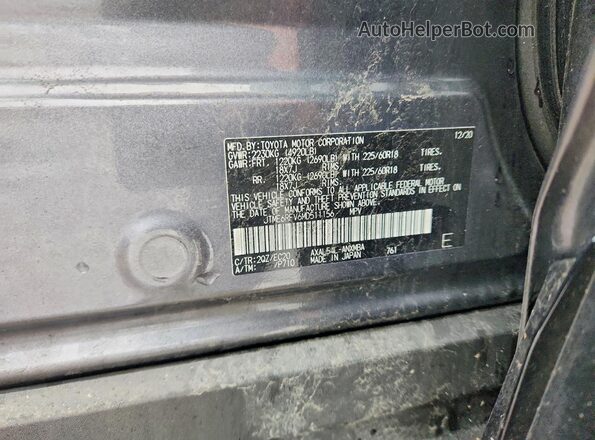 JTME6RFV6MD511156 2021 TOYOTA RAV4 Black Vista de la etiqueta del VIN
