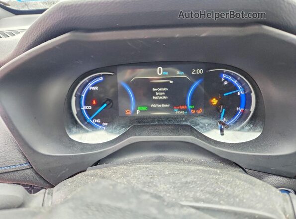 JTME6RFV6MD511156 2021 TOYOTA RAV4 Black Vista del cuadro de instrumentos