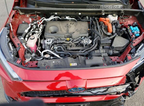 JTMEB3FV2PD112418 2023 TOYOTA RAV4 Red ძრავის განყოფილების ხედი