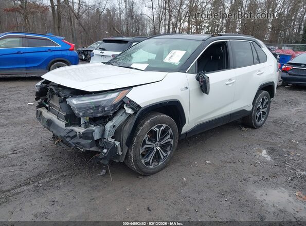 JTMEB3FV7ND101105 2022 TOYOTA RAV4 PRIME White Առջևի ձախ երեք քառորդ տեսարան