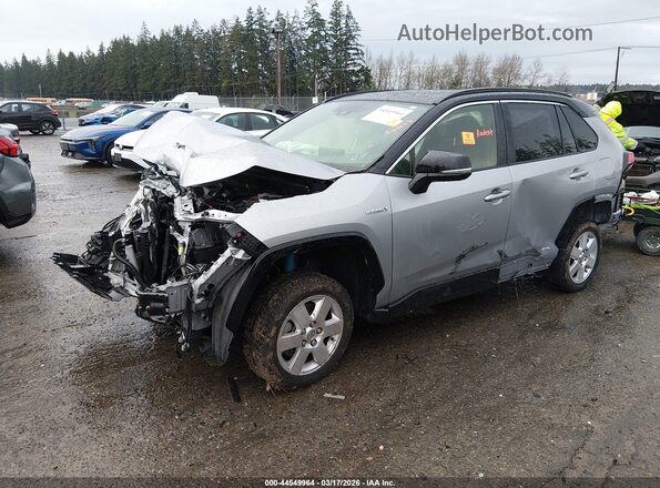 JTMEWRFV1KD509618 2019 TOYOTA RAV4 HYBRID Silver Vista tres cuartos delantera izquierda