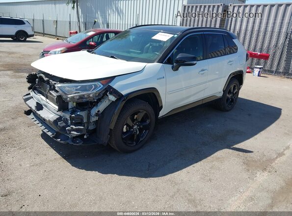 JTMEWRFV6KD504866 2019 TOYOTA RAV4 HYBRID White Przód lewy