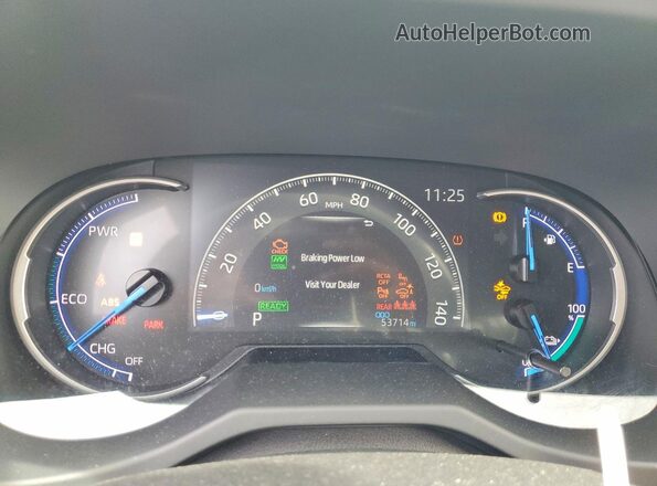 JTMFB3FV5MD072643 2021 TOYOTA RAV4 Blue Вид щитка приладів