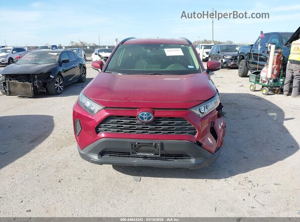 JTMMWRFV4KJ004556 2019 TOYOTA LE Red ხელსაწყოთა პანელის ხედი