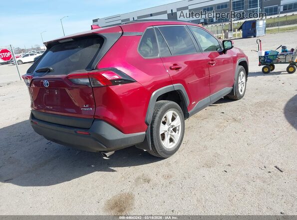 JTMMWRFV4KJ004556 2019 TOYOTA LE Red უკანა მარჯვენა