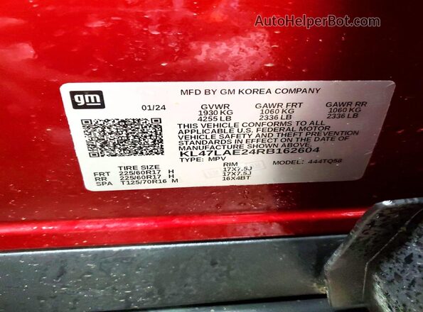 KL47LAE24RB162604 2024 BUICK OTHER Burgundy 