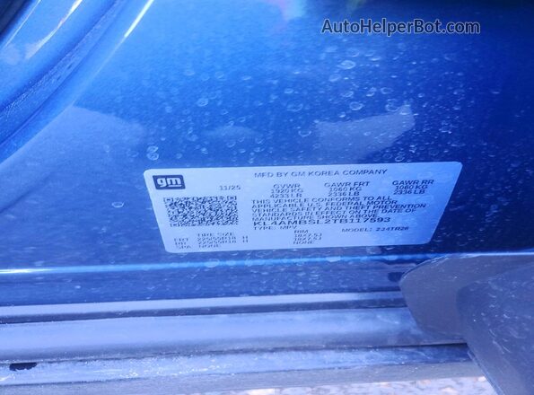 KL4AMBSL2TB117593 2026 BUICK ENCORE Blue ძრავის განყოფილების ხედი