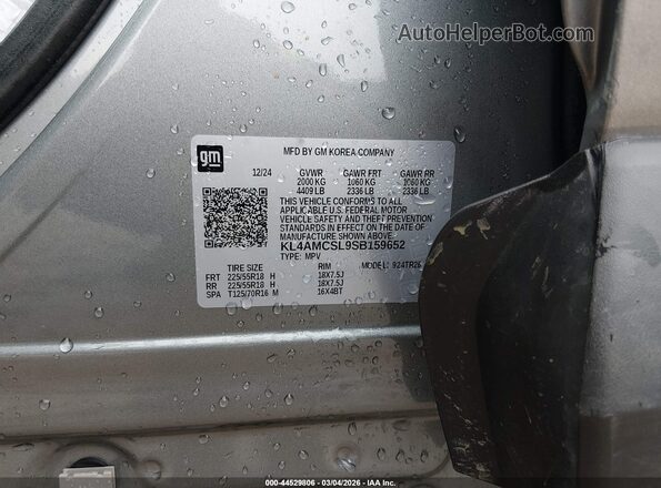 KL4AMCSL9SB159652 2025 BUICK ENCORE Gray Շարժիչի բաժամունքի տեսք