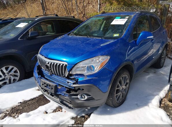 KL4CJ2SM7GB714237 2016 BUICK ENCORE Blue Вид задньої частини салону