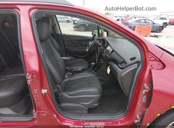 KL4CJASB0HB081784 2017 BUICK ENCORE Burgundy Widok wnętrza z przodu