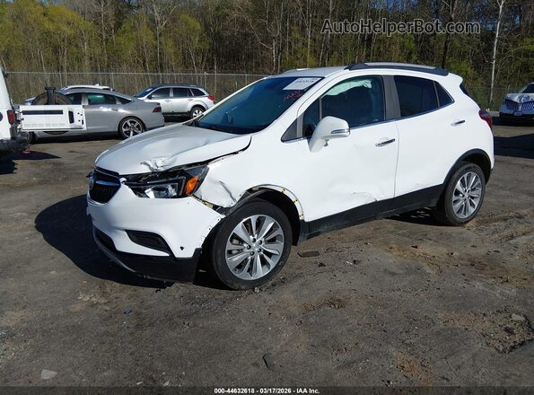 KL4CJASB2JB551836 2018 BUICK ENCORE White Առջևի ձախ երեք քառորդ տեսարան